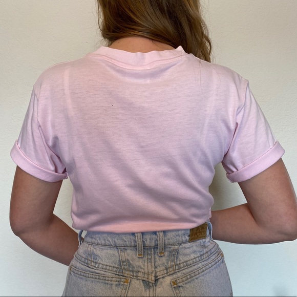 1987 Vintage Pink Reno Casino Souvenir T-Shirt - Picture 3 of 7